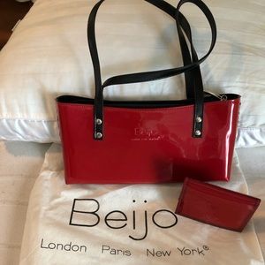 Beijo Candy Apple Red Purse *FREE* wallet